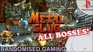 Metal Slug Super Vehicle-001 - PlayStation PS1 - All Bosses no Death with Tank & Ending 4K