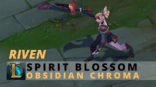 Spirit Blossom Riven Obsidian Chroma - League Of Legends