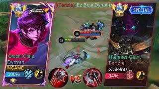 DYRROTH VS TERIZLA WHO IS THE STRONGEST FIGHTER? TIPS EXPLAINED TUTORIAL MLBB