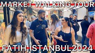 TurkiyeIstanbul Fatih DistrictBeyazit Fake Market Grand Bazaar Çemberlitaş Walking Tour 4K