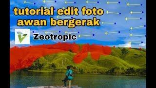 Cara edit foto awan bergerak di aplikasi Zeotropic  tutorial android