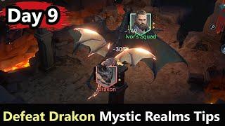 D9 How to Defeat Drakon  Mystic Realms Tips  Viking Rise F2P Gameplay
