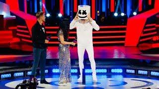 Marshmello SHOCKS MMVAs crowd by REVEALING he is.....Shawn Mendes?