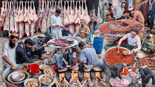 Extreme Traditional Breakfast street food in Afghanistan  Liver fry recipe  Sheikh Siri paye