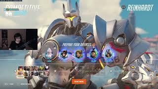 19K DMG SUPER REINHARDT OVERWATCH 2 GAMEPLAY SEASON 10 TOP 500