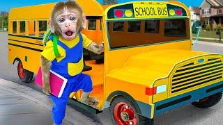 KiKi Monkey tries to catch Magic School Bus in time  KUDO ANIMAL KIKI