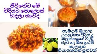 ජීවිතේට මේ විදියට පොලොස්  හදලා කෑවද