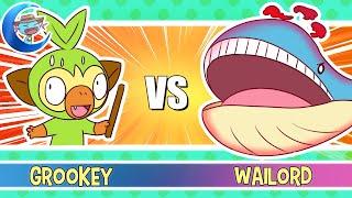 Pokemon Grookey vs Wailord?? - Animation