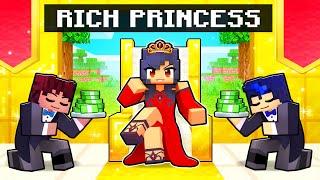 Playing as a RICH PRINCESS in Minecraft