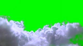 Beautiful Clouds on Green Screen