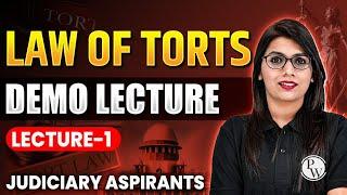 Law of Torts  Introduction  Demo Lecture  Neeti 3.0 Judiciary Batch @JudiciarybyPW