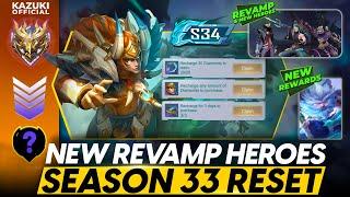 REVAMPED HEROES  BP AND SKINS AT THE END OF SEASON  SEASON 33 RESET  MASTER OF TRANSFORMATION