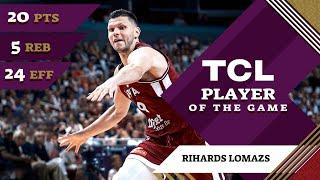 Rihards Lomazs 20 PTS  TCL Player Of The Game  CMR vs LAT  FIBA OQT 2024 Latvia