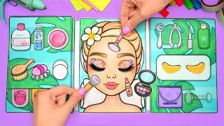 DIY DOLL MAKEUP  & SKIN CARE + Printables  Paper Doll Book