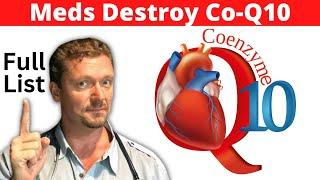 Medicines that DEPLETE CoEnzyme Q10 Ubiquinone lowering Medications