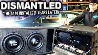 The $140 Sound System With Wireless Magnetic  Quick Release Sub Box  Dismantled After 5 Years
