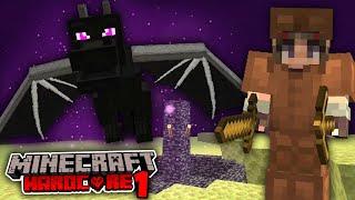 I Beat The Ender Dragon With WOOD TOOLS Hardcore Minecraft #1