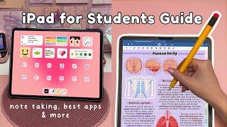 iPad for Students ️ note taking best apps tips & accessories