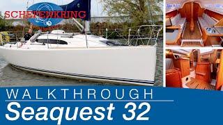 Seaquest 32 for sale  Yacht Walkthrough  @ Schepenkring Lelystad  4K