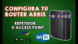 CONFIGURA TU ARRIS TG2482 COMO REPETIDOR WIFI   