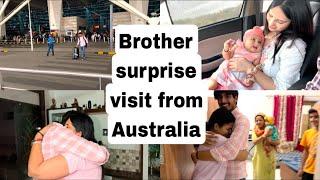 My first vlog  Brother surprise visit from Australia to india  #myfirstvlog #youtube