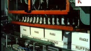 Late 1970s Early 1980s Italy Wine Bottling Archive Footage