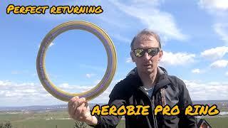 Returning AEROBIE PRO FLYING RING  like a Boomerang 🪃