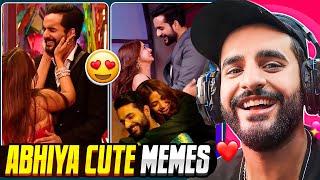 Reacting to ABHIYA cute Memes 