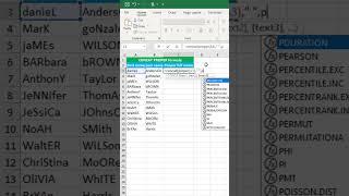 CONCAT PROPER formula in excel