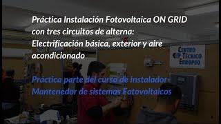 Instalación Fotovoltaica ON GRID con Batería. Curso Instalador sistemas Fotovoltaicos