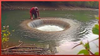 Man Makes Mindblowing Fishing Traps & Amazing Fishing Techniques  by @rampewild.