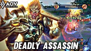 AOV  WUKONG GAMEPLAY  DEADLY ASSASSIN - ARENA OF VALOR LIÊNQUÂNMOBILE ROV