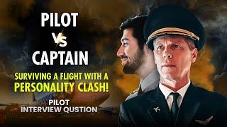 First Officer vs Captain  How to Deal with an Arrogant Captain? Airline Pilot Interview Questions