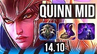 QUINN vs MALPHITE MID  6 solo kills 500+ games Dominating Rank 11 Quinn  BR Master  14.10