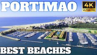 PORTIMAO FROM ABOVE - BEST BEACHES - PRAIA DA ROCHA- ALGARVE - PORTUGAL 4K - 2024