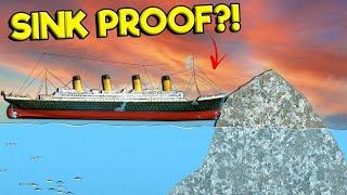 I Made the Titanic Sink Proof Against Icebergs? Floating Sandbox Update Gameplay