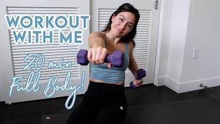 Workout With Me 20 Min Full Body Circuit with Light Weight