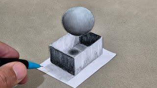 3d drawing on paper easy how to draw 3d