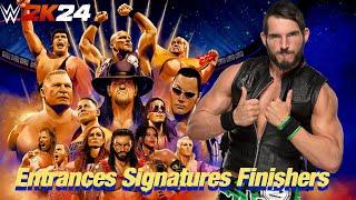 WWE 2K24 EntrancesSignaturesFinishers Johnny Gargano