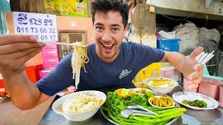 24 Hours of CAMBODIAN STREET FOOD in Phnom Penh KHMER Noodles + BEST Breakfast in Cambodia