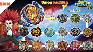 Beyblade Burst GT Union Achilles VS ALL GT marathon battle 베이블레이드 버스트 진검 유니온 아킬레스 VS 올 진검 마라톤배틀