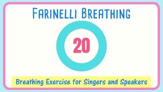 Farinelli Breathing Exercise for Singers  20 Second  Breath Management