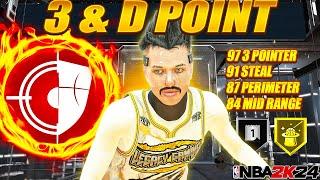 3 & D POINT BUILD w 97 3PT 91 STEAL 87 PERIMETER IS TAKING OVER NBA 2K24