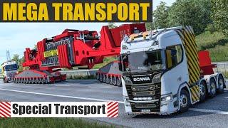 MEGA TRANSPORT  DEVASAL UZUNLUKTA VE BÜYÜKLÜKTE ÖZEL YÜK  ETS2 SPECIAL TRANSPORT 