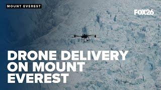 WATCH First-ever drone delivery tests on Mount Everest