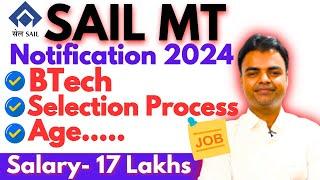 SAIL Recruitment 2024 Salary Selection Process Latest Govt Jobs After BTech 2024