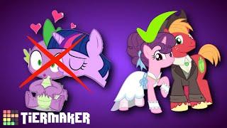 Los Peores y Mejores Ships de My Little Pony  Tierlist