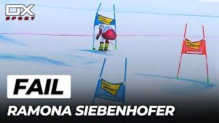 FAIL for Ramona Siebenhofer at Semmering  Gigante  2022 