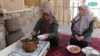 اِشکِنه تُرشاله، غذای محلی روستای بَرزوک در استان اصفهان