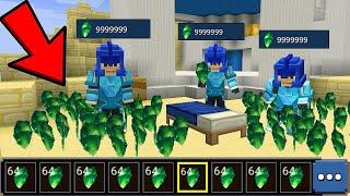 How to Duplicate Unlimited EMERALDS Giving Noobs Unlimited Emeralds in Bedwars - Blockman Go